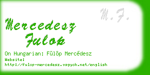 mercedesz fulop business card